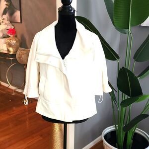 Catherine maladrino white jacket sz 6